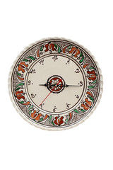 Traditional romanian pottery clock