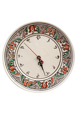 Traditional romanian pottery clock