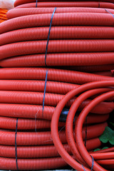 Red hose coils