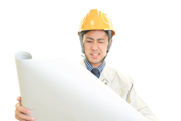 苦悩する労働者