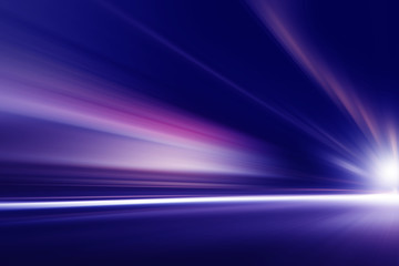 Abstract image of speed motion on the road.