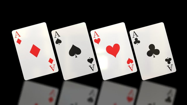 Flipping Aces Playing Cards