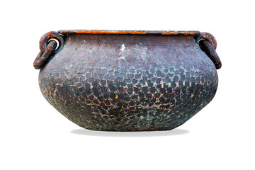 Antique Jar on isolated White background