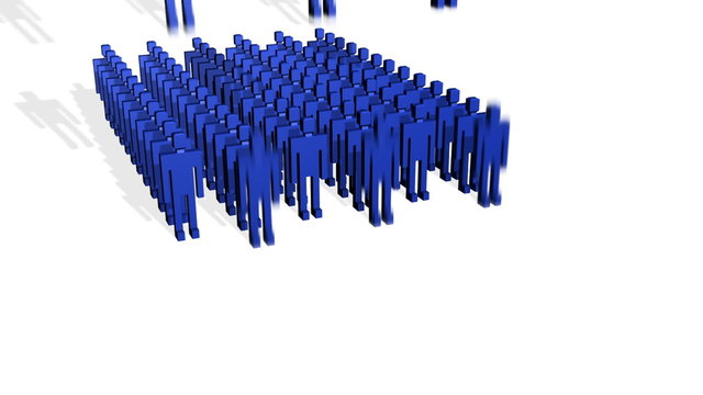Leadership Crowd Animation