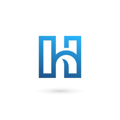 Letter H logo icon design template elements