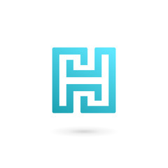 Fototapeta premium Letter H logo icon design template elements