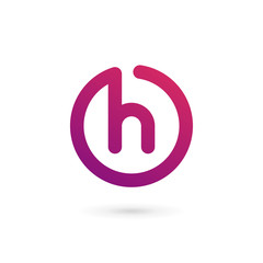 Letter H logo icon design template elements