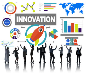 Business People Celebration Creativity Growth Success Concept