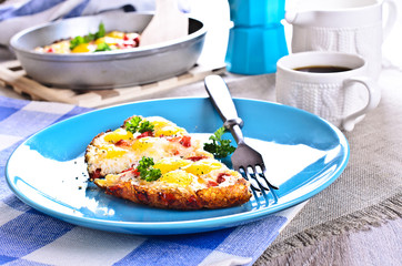 Fried with vegetables