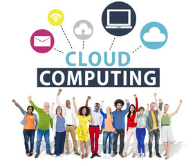 Cloud Computing Network Online Internet Storage Concept