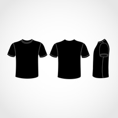 Black Shirt icon great for any use. Vector EPS10.