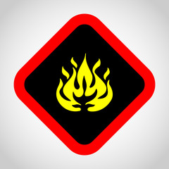 Fire icon great for any use. Vector EPS10.