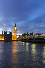 Obraz na płótnie Canvas Big Ben and The Palace of Westminster,London, UK