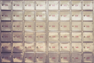 Post box with number