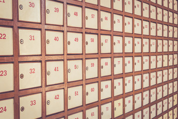 Post box with number