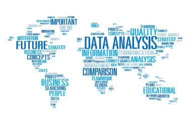 Obraz na płótnie Canvas Data Analysis Comparison Information Networking Concept