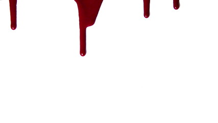 Blood dripping down