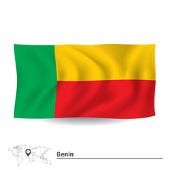 Obraz premium Flag of Benin