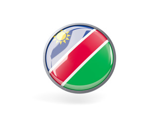 Round icon with flag of namibia