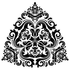 Orient  Pattern. Abstract Ornament. Black and White Colors