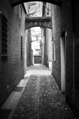 Obraz premium City life in Italy in Black and white