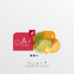 Modern abstract geometric info banner