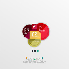 Modern abstract geometric info banner