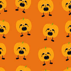 Pumpkin in fear pattern