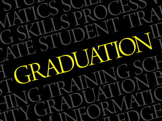 GRADUATION word cloud, education concept
