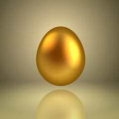 Golden egg. Concept.