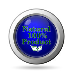 100 percent natural product icon