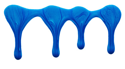 Blots of blue nail polish