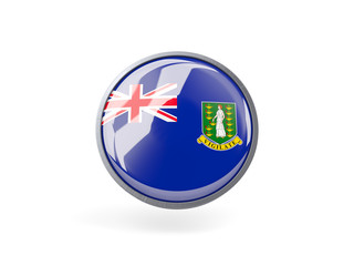 Round icon with flag of british virgin islands