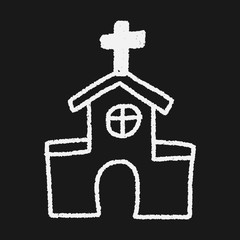 church doodle drawing