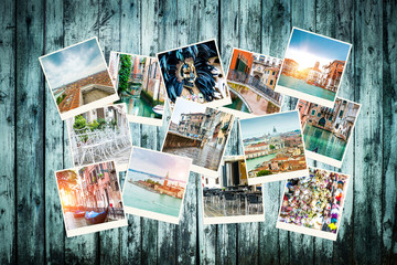 Fototapeta na wymiar Collage of photos from Venice