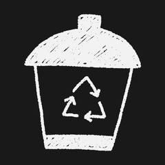 recycle trash can doodle drawing