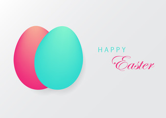 Happy Easter celebrations greeting card design
