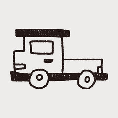 truck doodle drawing