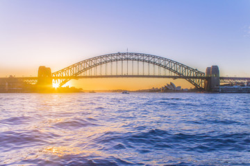 Fototapeta premium Harbour bridge & Opera house Sydney Australia