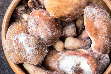 Frozen mushrooms