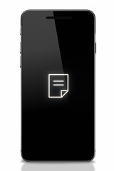 Document  Isolated smart phone icon concept