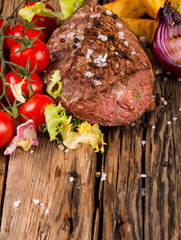 Grilled steaks