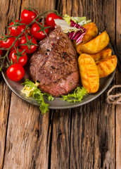 Grilled steaks