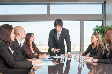 Treffen im Konferenzraum