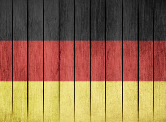 Wooden Flag Of Germany