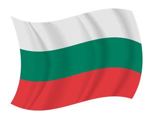 Bulgaria flag waving vector