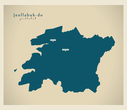 Modern Map - Jeollabuk KR