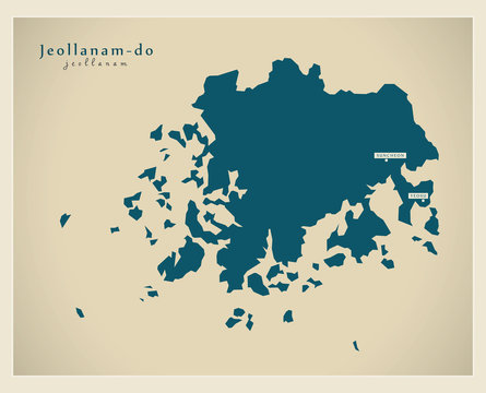 Modern Map - Jeollanam KR
