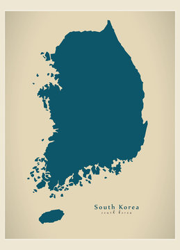 Modern Map - South Korea KR