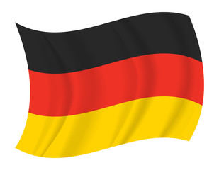 Fototapeta premium Germany flag waving vector